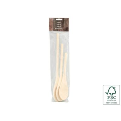 Overige Merken Houten lepels 3 stuks