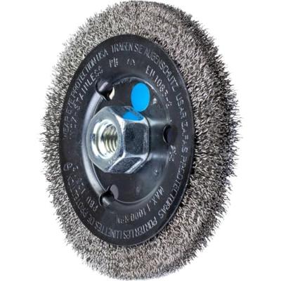 PFERD TOOLS Ronde borstel ongetordeerd RBU Ø 125 x 12 mm M14 Ø roestvrijstalen draad 0,30 voor haakse slijpers POS RBU 12512/M14 INOX 0,30 43502302 1 stuk(s)