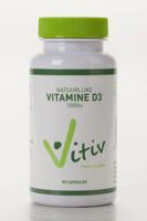 Vitiv Natuurlijke Vitamine D3 1000iu Capsules - thumbnail