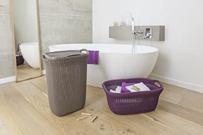 Curver Knit wasbox 57 liter bruin