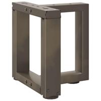 Salontafelpoten 2 st T-vormig 30x25x(30-31) cm staal naturel - thumbnail