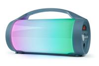 BIGBEN PARTYBTLITEDB - Draadloze lichtspeaker - Bluetooth - Inclusief microfoon - Lichteffecten - 50W - Donkerblauw - thumbnail