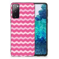 Samsung Galaxy S20 Bumper Case Waves Pink - thumbnail