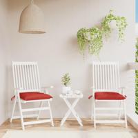 VidaXL Palletkussens 2 st 50x50x7 cm oxford stof rood - thumbnail
