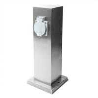 Tuinstopcontact RVS Dubbel buitenstopcontact - thumbnail