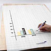 Magic-Chart Legamaster flipchart 600x800mm wit met ruit 25 vel - thumbnail