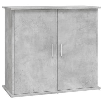 Aquariumstandaard 81x36x73 cm bewerkt hout betongrijs - thumbnail