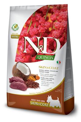FARMINA N&D Quinoa Dog Skin&Coat Venison, Coconut Adult Mini - droog hondenvoer - 2.5 kg FARMINA N&D Quinoa Dog Skin&Coat Venison, Coconut Adult Mini - droog hondenvoer - 2.5 kg