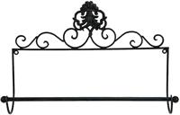 Clayre & Eef Keukenrolhouder 44x10x29 cm Zwart Ijzer Rollenhouder - thumbnail