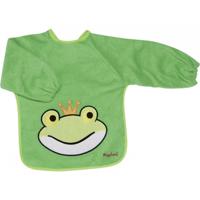 slabbetje met lange mouwen kikker groen 30 x 39 cm - thumbnail