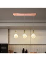 Light depot - plafondkap XXL 3 lichts - koper - Outlet - thumbnail