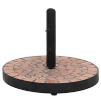 Parasolvoet rond 12 kg terracottakleurig - thumbnail