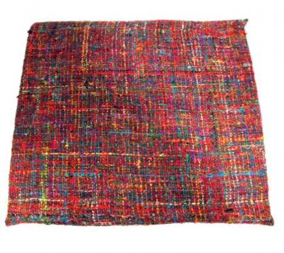 Meditatiemat hoes vintagezijde veelkleurig grof - 65x65x5 cm