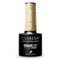 Claresa uv/led gellak 5ml full glitter 3 gold - thumbnail