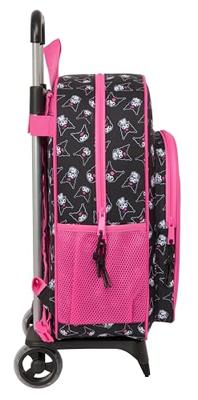 Schoolrugzak met Wielen Kuromi Zwart Fuchsia 33 x 42 x 14 cm