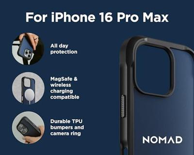 Nomad Rugged case iPhone 16 Pro Max - Atlantic Blue Nomad Rugged case iPhone 16 Pro Max - Atlantic Blue