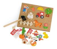 VIGA hamermozaïek set, boerderij, afm 23x18 cm, 1 stuk - thumbnail