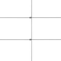 VidaXL Hek 50x1 m gegalvaniseerd staal zilverkleurig - thumbnail