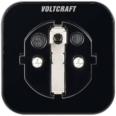 VOLTCRAFT SEM6500 BLACK Energiekostenmeter Incl. radiografische stekkerdoos, Gegevensexport, Datalogger, Kostenprognose, TRMS, Instelbaar stroomtarief, Met