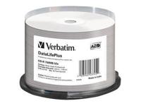 Verbatim CD-R 700MB - 52x brandsnelheid, bedrukbaar, DataLifePlus, 50 Pack Spindle - thumbnail