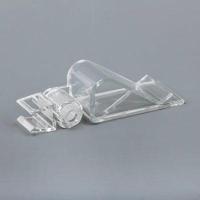 Kistklem 2-delig verstelbaar transparant - thumbnail