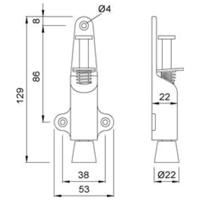 Deurvastzetter zilv.kl.1024-02 - thumbnail
