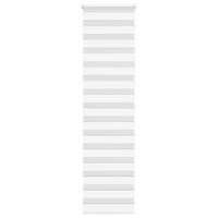 Zebra rolgordijn 60x200 cm stofbreedte 55,9 cm polyester wit - thumbnail