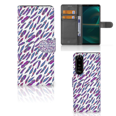 Sony Xperia 5III | Telefoon Hoesje | Feathers Color