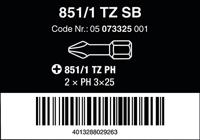 Wera 851/1 TZ Bits Phillips, PH 3 x 25 mm - 1 x 2 stuk(s) - 05073325001 - thumbnail