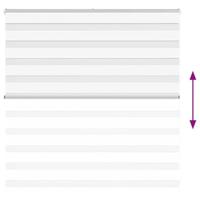 Zebra Blind 150x100 cm stofbreedte 145,9 cm polyester wit - thumbnail