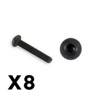 FTX - Outback Fury Button Head 3 X 18Mm Hex Screw (8Pc) (FTX9189) - thumbnail
