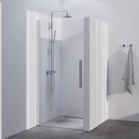 BRAUER Season nisdeur model A met draaideur helder glas 90x200 omkeerbaar incl. glascoating Season-Chroom - thumbnail