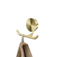 Handdoekhaak Dubbel Geesa Opal Goud Geborsteld Geesa - thumbnail