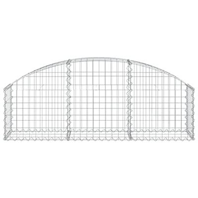 Schanskorf gewelfd 150x30x40/60 cm gegalvaniseerd ijzer