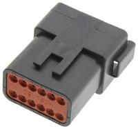 TE Connectivity DT04-12PB Male behuizing (kabel) DT Totaal aantal polen: 12 Inhoud: 1 stuk(s) - thumbnail