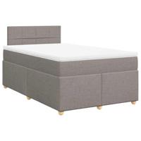Boxspring met matras stof taupe 120x190 cm - thumbnail