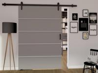 Schuifdeur LIVOURNE 106 cm grijs - thumbnail