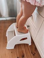 Opstapje - DREAMBABY - Toddler & Me 2 Up - Antislip en gestructureerd - Tot 145kg voor kleintjes en volwassenen - Grijs - thumbnail