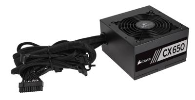 Corsair CX650 power supply unit 650 W 24-pin ATX ATX Zwart Corsair CX650 power supply unit 650 W 24-pin ATX ATX Zwart