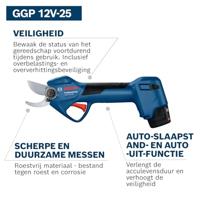 Bosch Professional GGP 12V-25 Accu snoeischaar 12V 3.0Ah - 06008D8100 - thumbnail