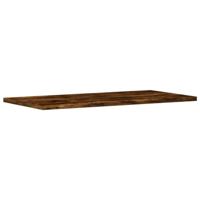 Wandschappen 4 st 60x20x1,5 cm bewerkt hout gerookt eikenkleur - thumbnail