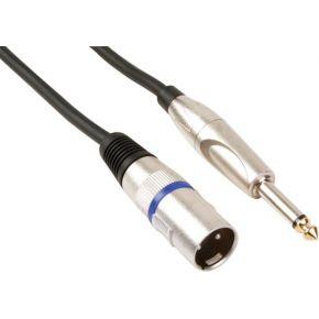 Xlr-kabel xlr mannelijk naar jack 6.35 mm mono 6 m Velleman - Velleman