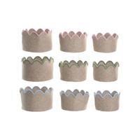 Mandenset Home ESPRIT Blauw Groen Beige Roze Kinderen 30 x 30 x 20 cm (3 Onderdelen) (3 Stuks) - thumbnail