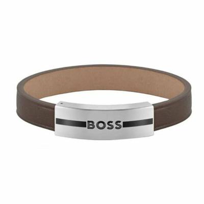 Hugo Boss 1580496M Leer 20 cm Heren armband