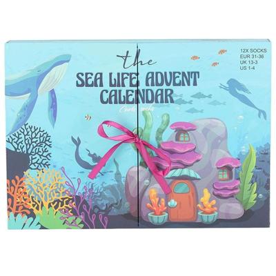 Sokken adventskalender meisjes oceaan 12 paar Apollo - Hortus