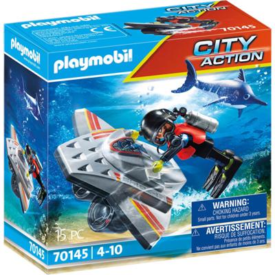 Playmobil® City Action 70145 redding op zee duikscooter in de reddingsmissie Playmobil® City Action 70145 redding op zee duikscooter in de reddingsmissie