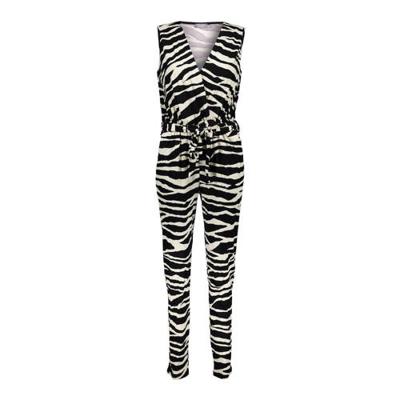 Geisha jumpsuit met all over print zwart/wit Geisha jumpsuit met all over print zwart/wit