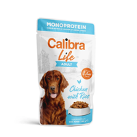 Calibra Life Dog Adult Monoprotein Kip maaltijdzakjes hond 10 x 150 gram - thumbnail