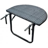 Balkontafel inklapbaar wicker 60x40 cm - thumbnail