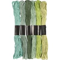 Creativ Company Borduurgaren, dikte 1 mm, groen, 6 bol/ 1 doos - thumbnail